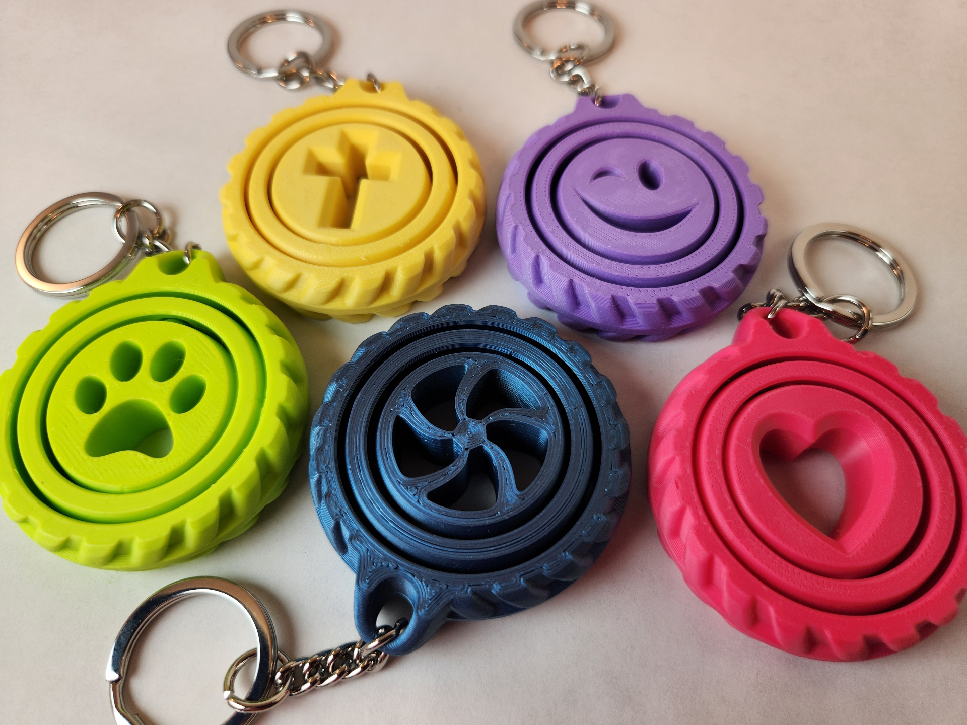 Chaveiros Giratórios Giroscópicos