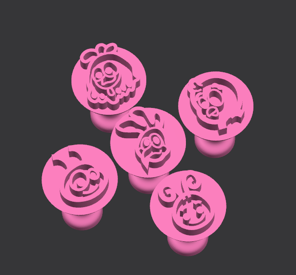 Kit carimbos para doces Galinha Pintadinha