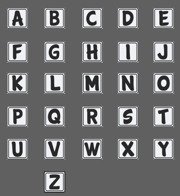 Modelador Ejetor letras alfabeto para Brigadeiro, Doce, Massa e Biscoito