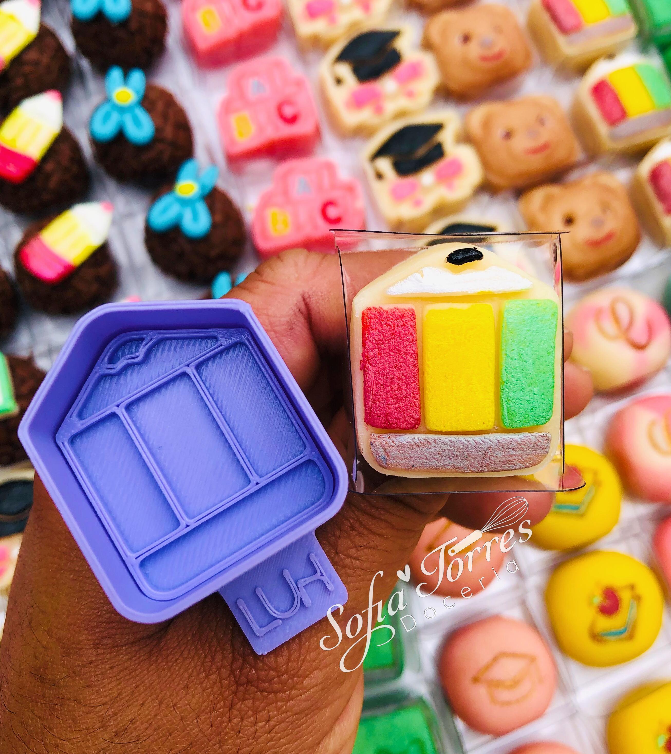 Modelador Ejetor formatura ABC para Brigadeiro, Doce, Massa e Biscoito