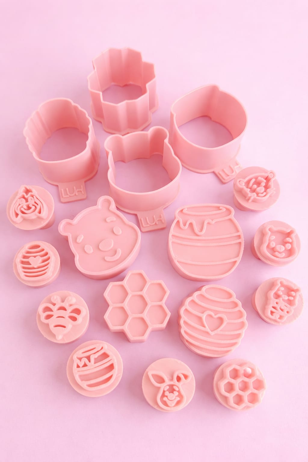 Kit Carimbos, modeladores e ejetores Ursinho Pooh para doces