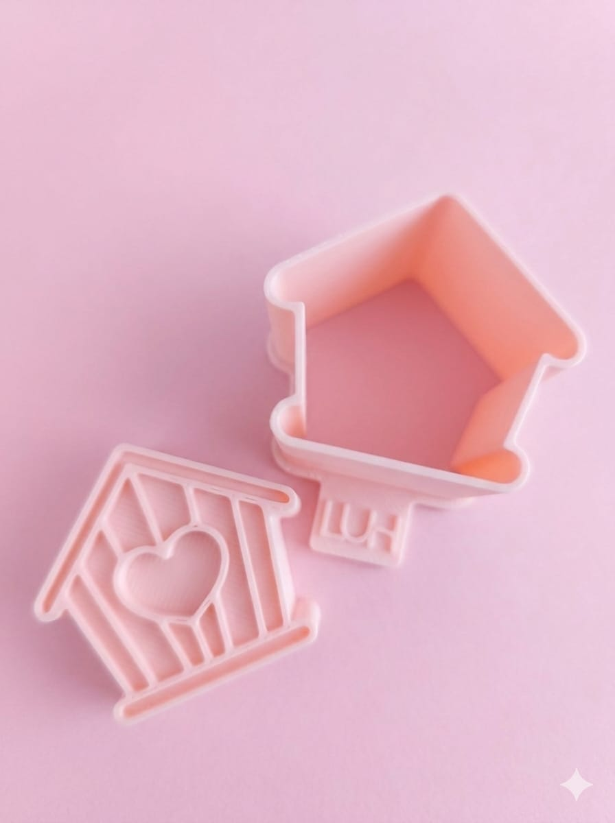 Modelador Ejetor casinha de pássaro para Brigadeiro, Doce, Massa e Biscoito