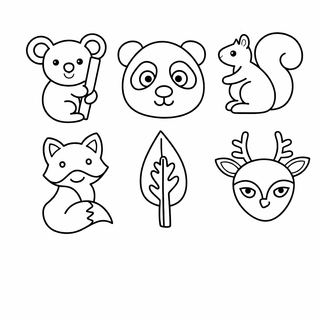 Kit carimbos para doces Bosque encantado 