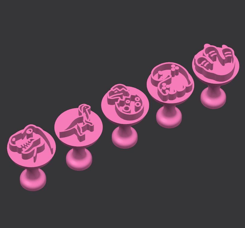 Kit Carimbo para doces Dinossauro