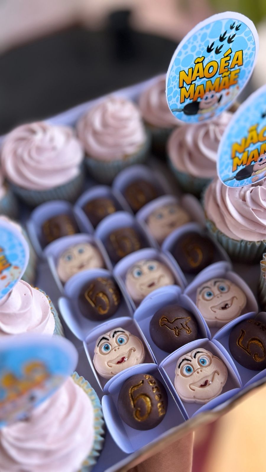 Modelador Ejetor Baby família dinossauros para Brigadeiro, Doce, Massa e Biscoito