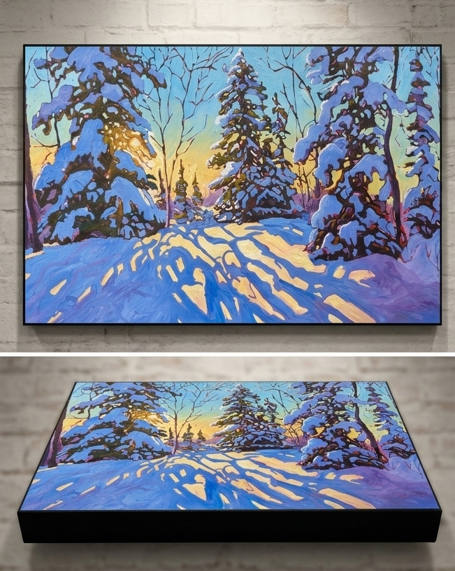Stretched Canvas- Winter is a gift