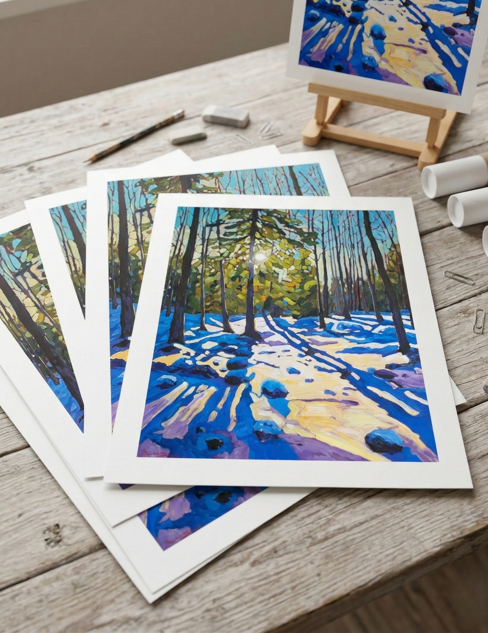 Fine Art textured paper- 'The Guardian of the sleeping woods'