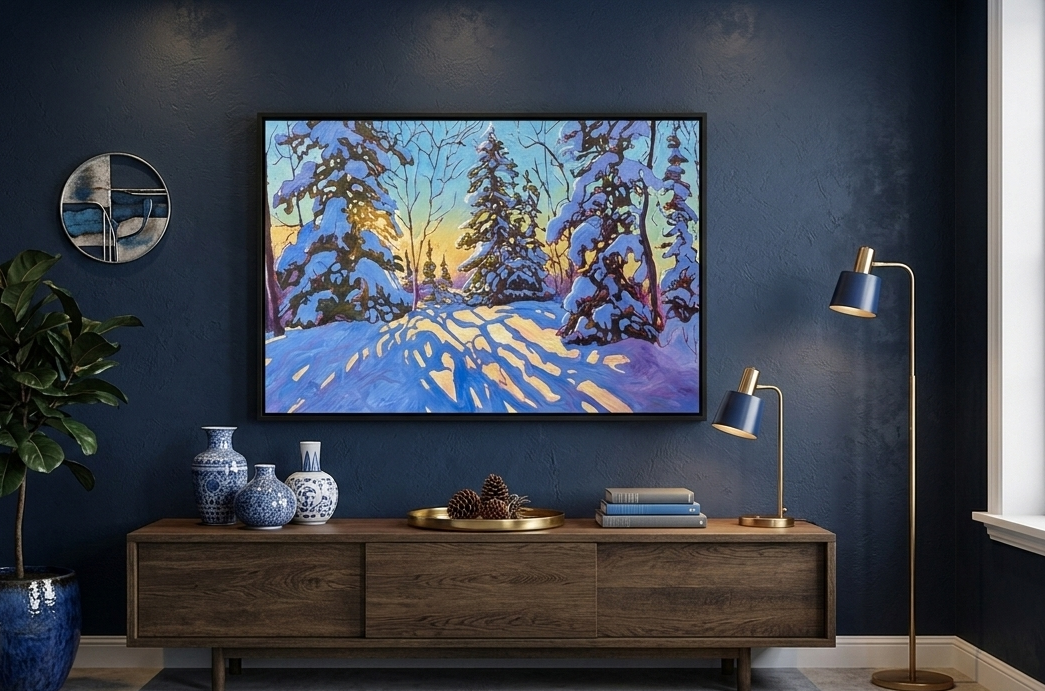 Stretched Canvas- Winter is a gift