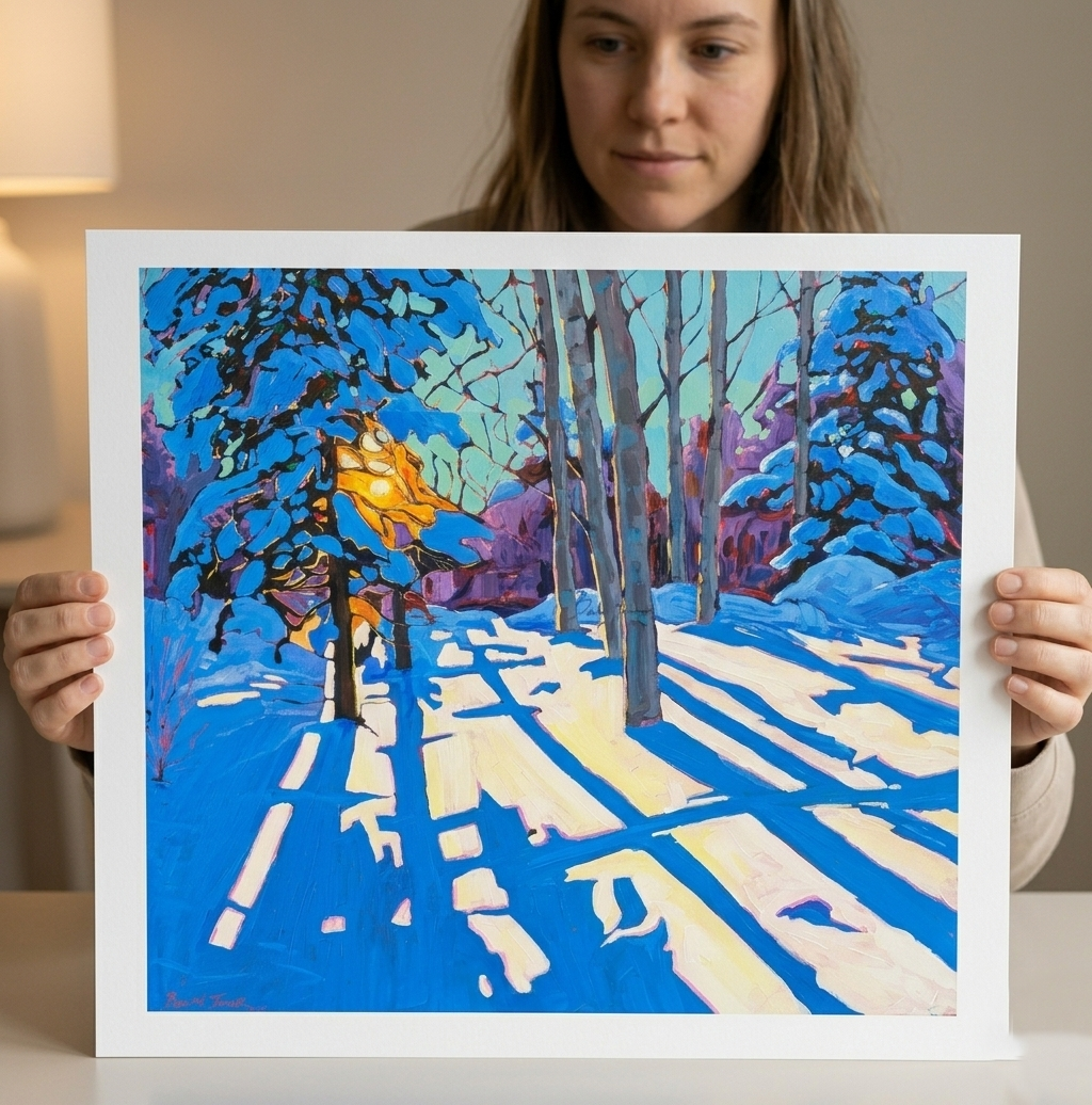 Fine art textured paper- The Silence Between Snowfalls - Unframed 