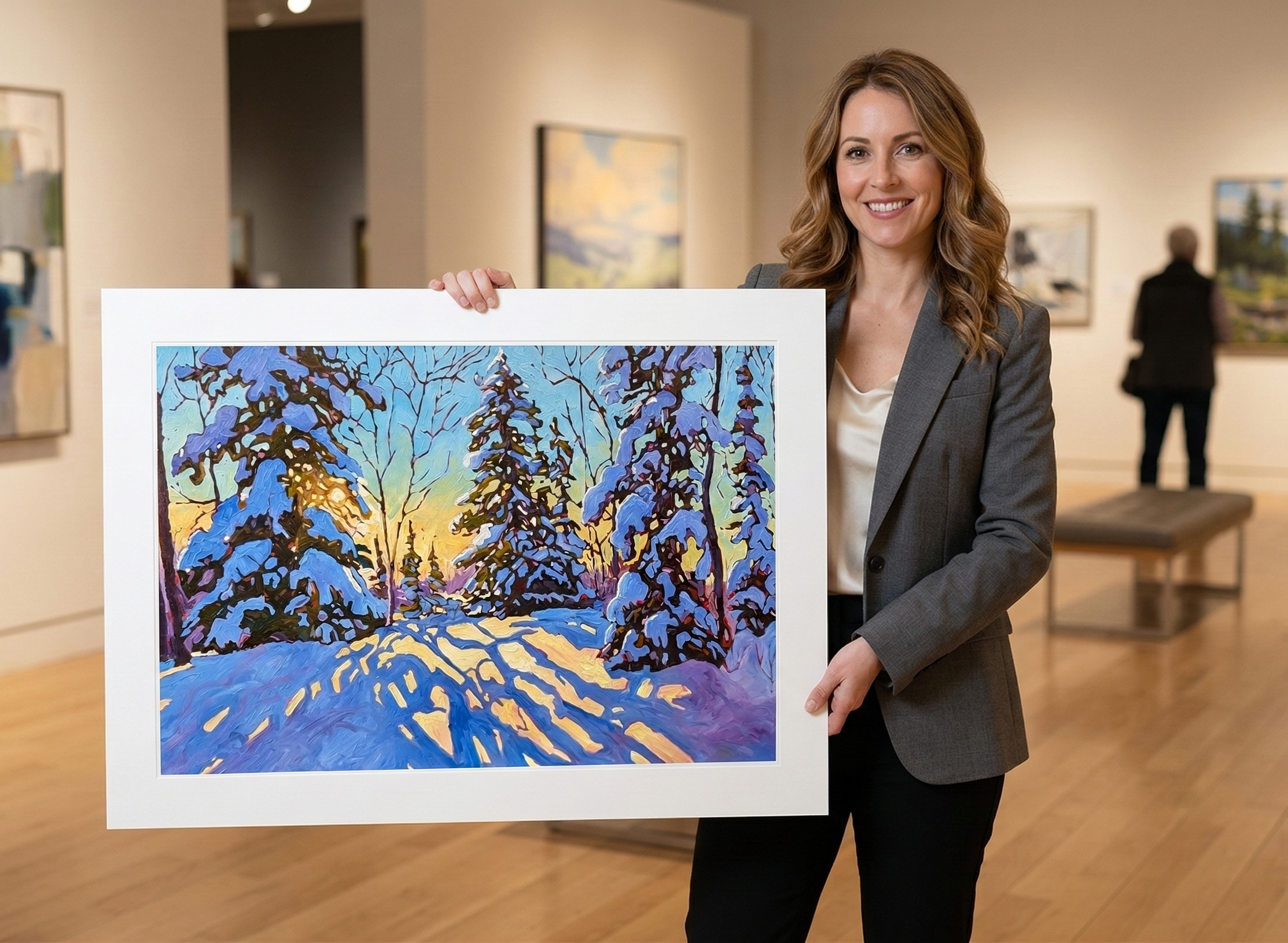 Fine Art textured paper- 'Winter is a gift'