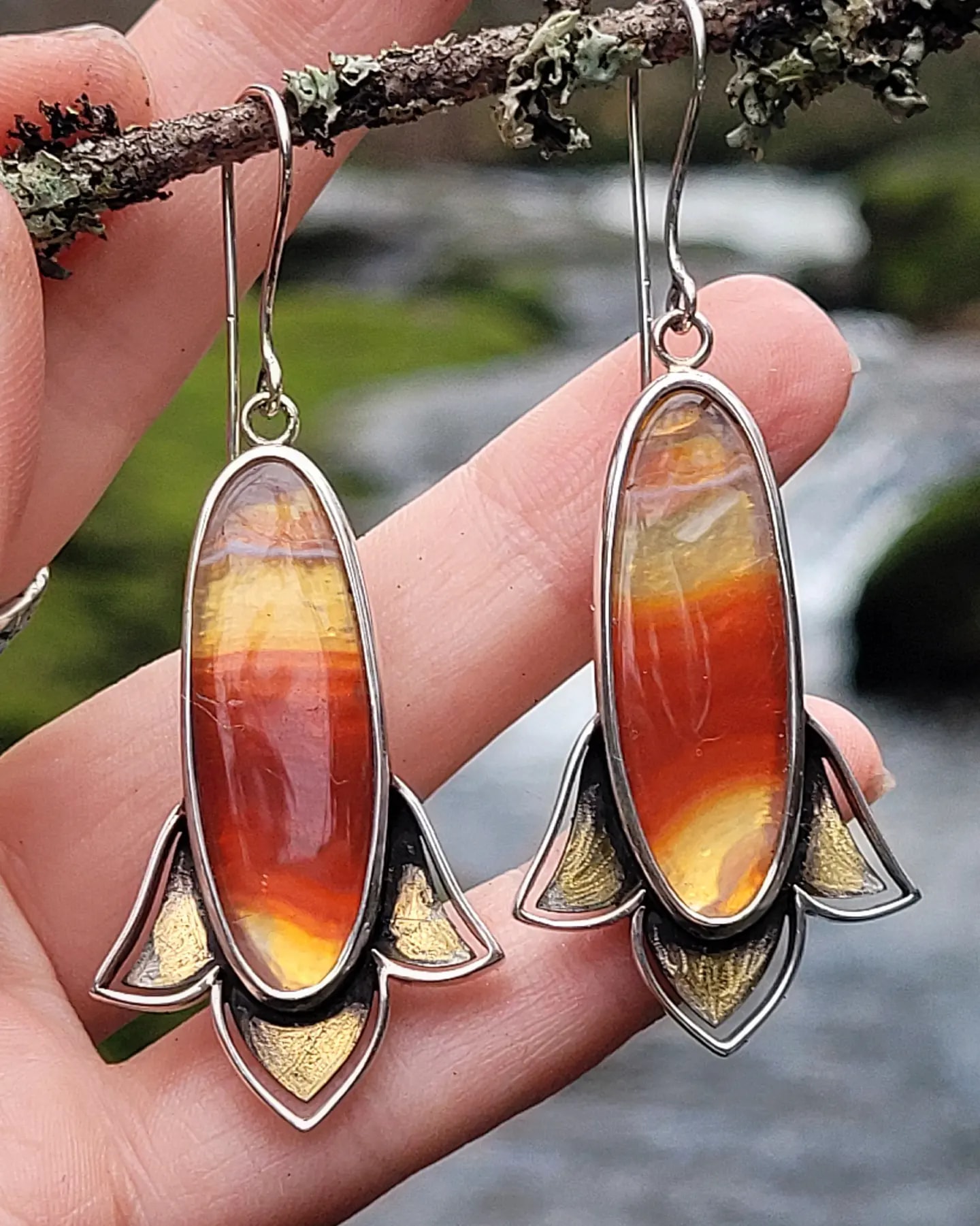 Banded Agate Danglers
