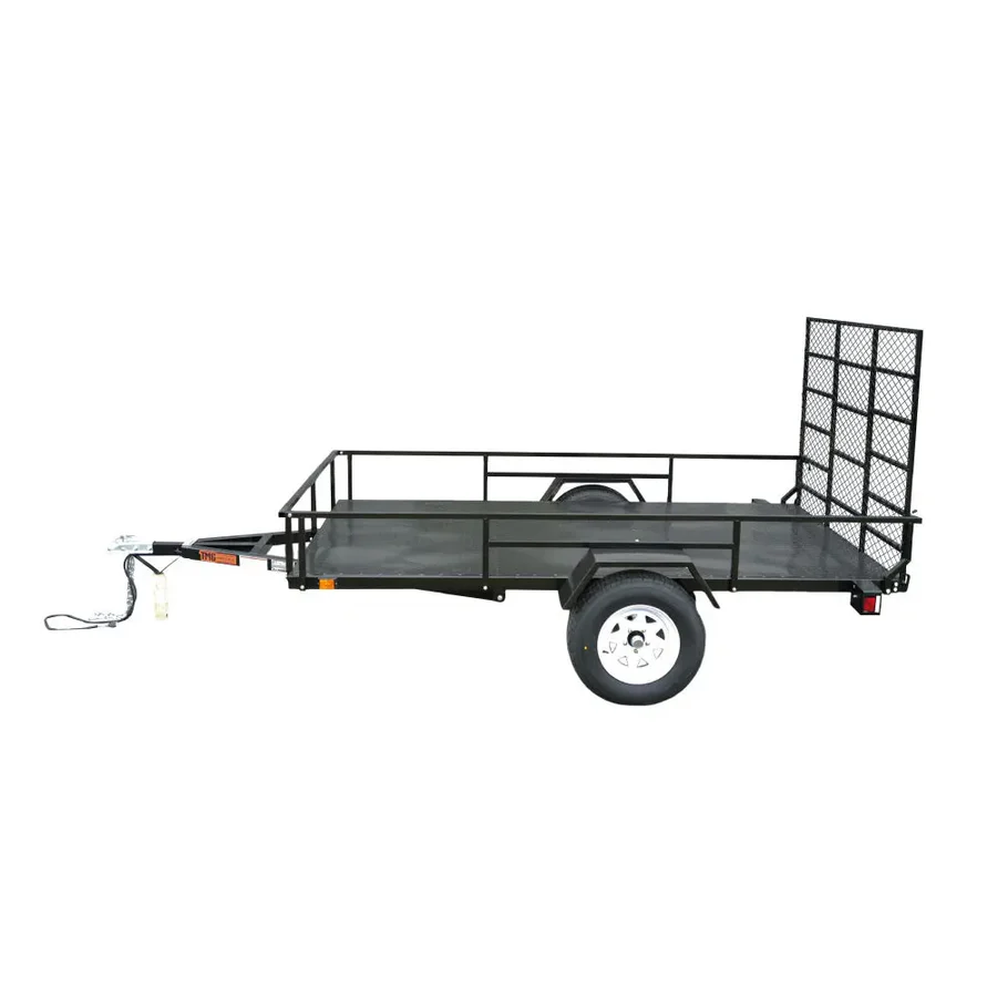 6’ x 10’ Single Axle Utility Trailer w/Ramp, 2500 Lb Payload Capacity, Robust Construction, Powder Coated, LED Lights, Spacious Interior, 2" Coupler, TMG-UT610