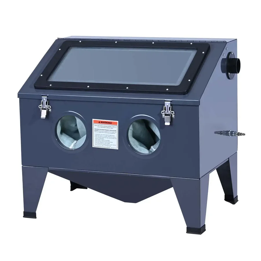50 Gallon/190L Top-Open Bench Top Abrasive Sandblaster w/View Window, 115 PSI, 15 CFM, TMG-ABC50