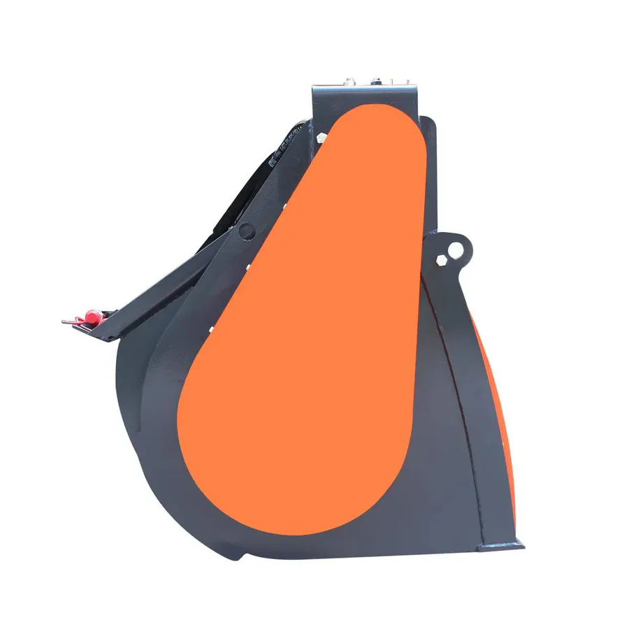 Industrial 60" Skid Steer Concrete Mixer Attachment, Side Chute Dispenser & Bag Splitter, Universal Mount, 16 Cu-Ft Capacity, TMG-SCM61