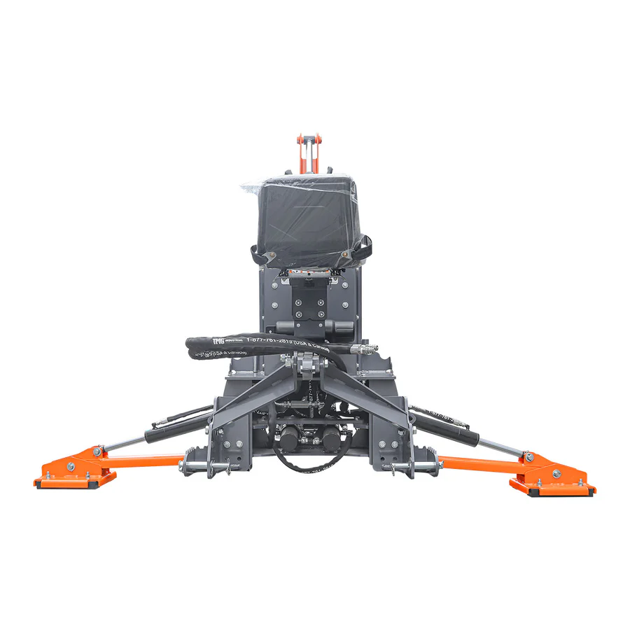 9 FT 3-Point Swing Backhoe Attachment, 15" Bucket with Hydraulic Thumb, 180° Boom and Bucket Rotation, TMG-TBH90H