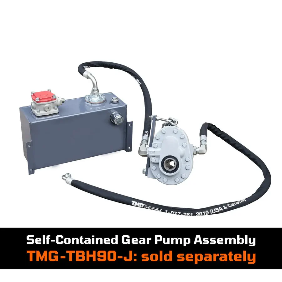 9-ft Tractor Swing Backhoe Attachment, 180° Boom and Bucket Rotation, 15" Bucket Included TMG-TBH90