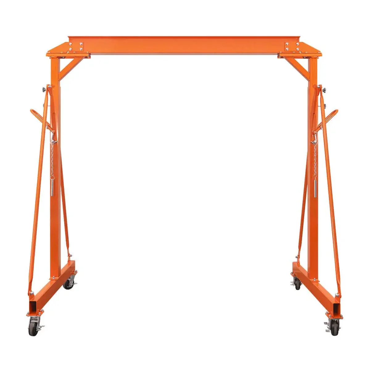2 Ton Steel Gantry Crane with Adjustable Height, Auto-Lock & Swivel Caster Wheels TMG-AGC21