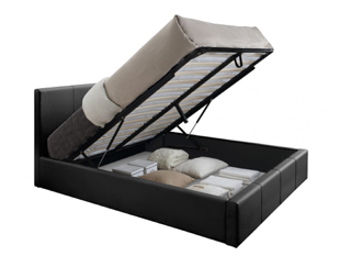 Lit coffre design simili cuir 160x200 cm