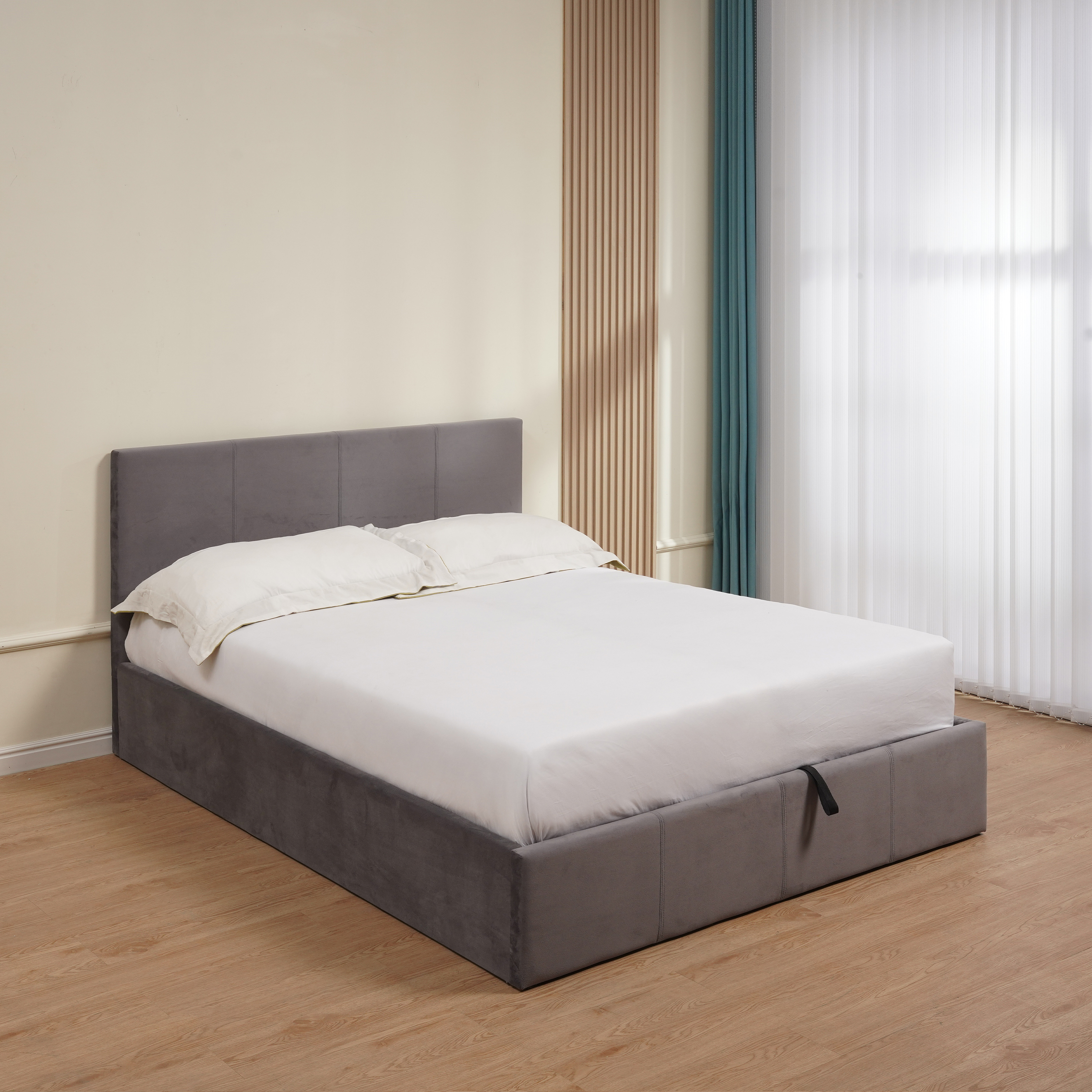 Lit double avec rangement dimention160x200 cm