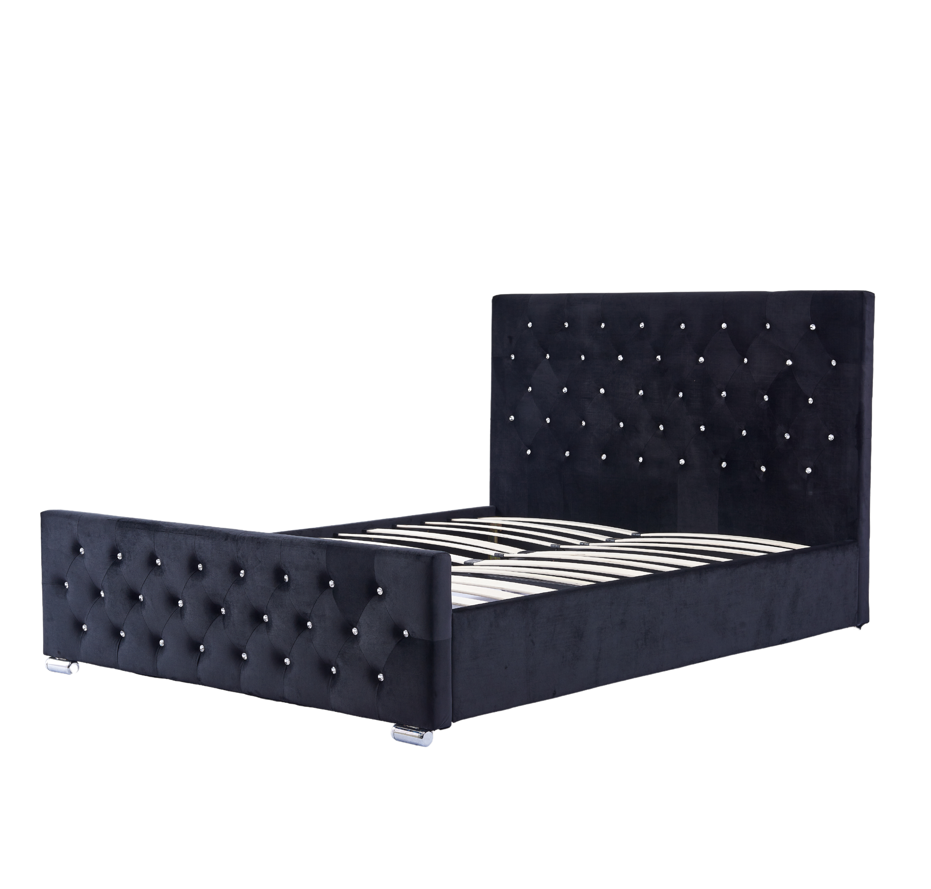 Lit Capitonné 140x200 cm avec sommier