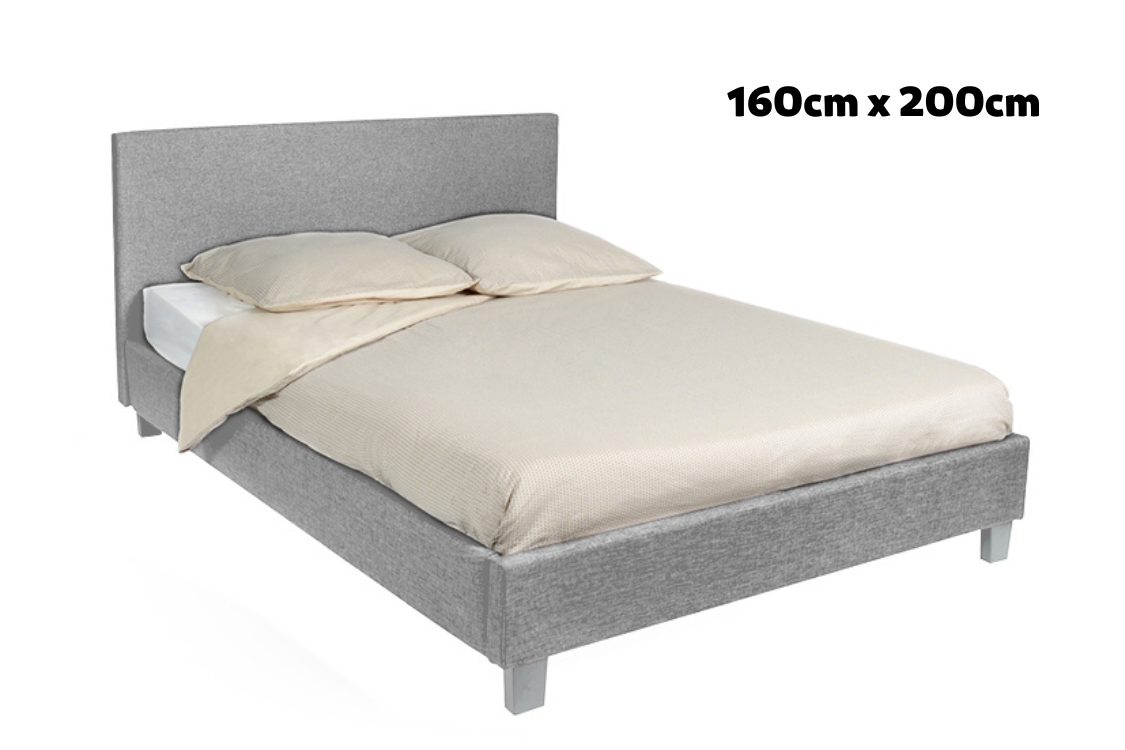 Lit double moderne 140x190cm avec sommier