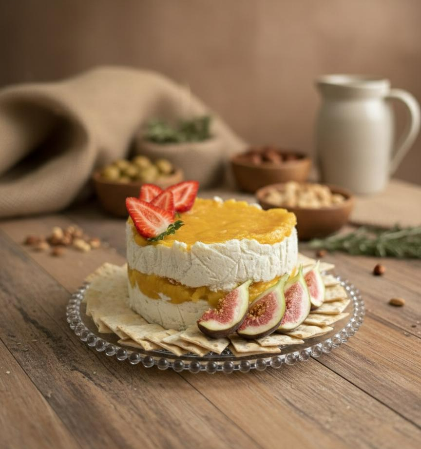 Terrine de gorgonzola com Damasco e Nozes