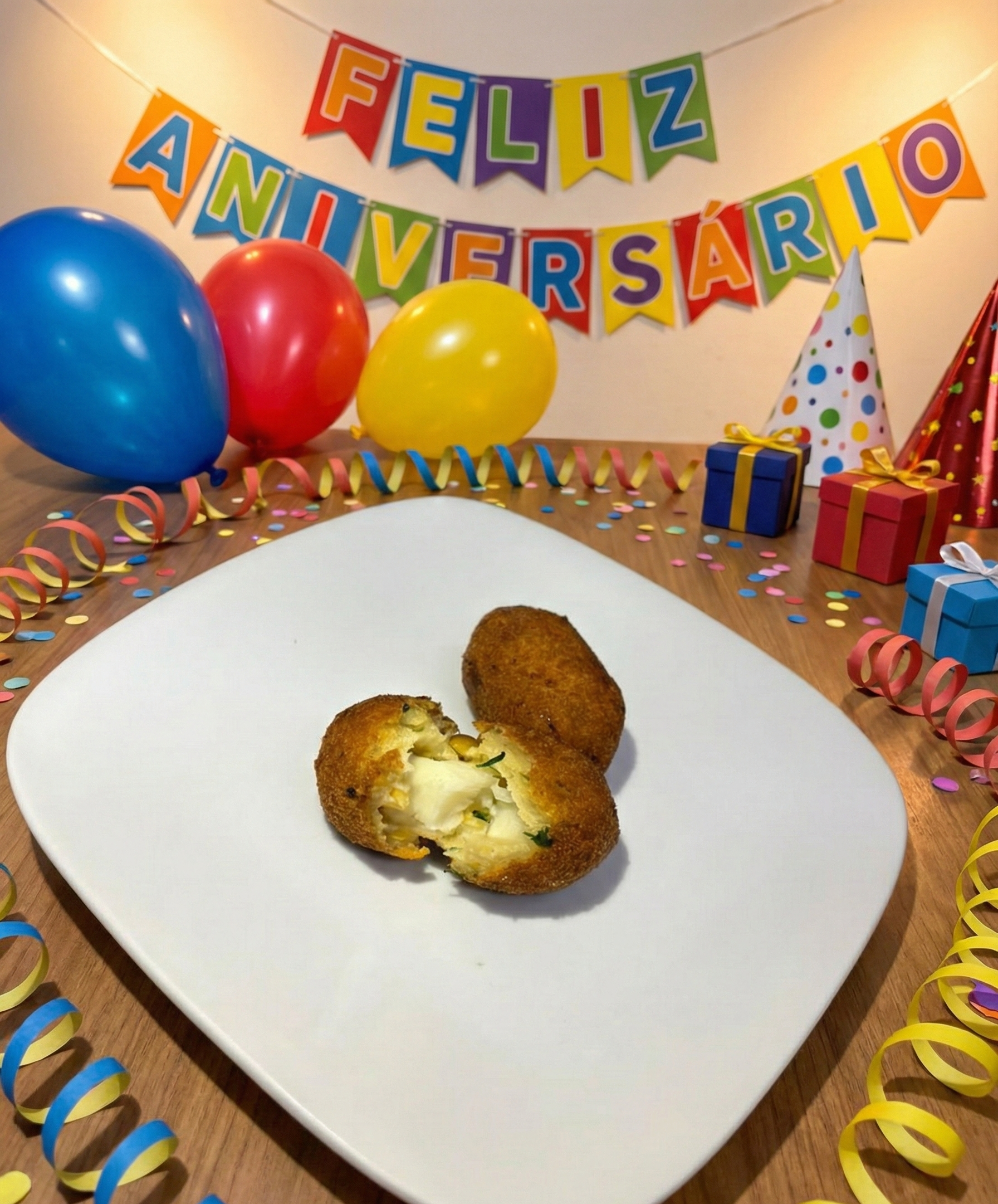 Croquete de Milho com Requeijão - 50 unid.