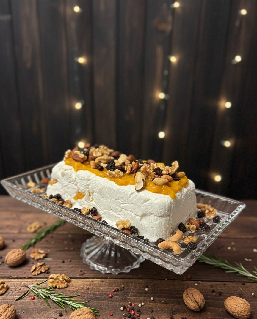 Terrine de gorgonzola com Damasco e Nozes