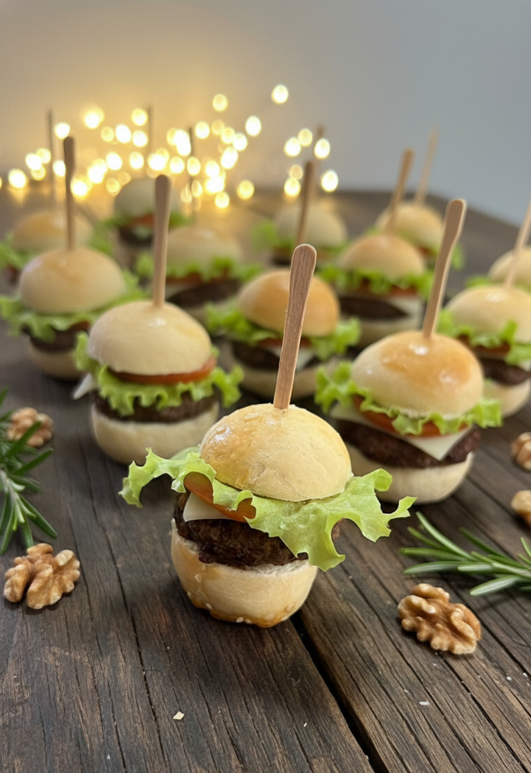 Mini Hambúrguer Gourmet - 10 unid