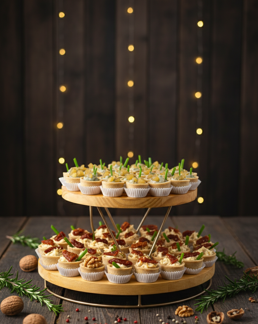 Mini Canapés Gourmet na tartelete - 10 unid.