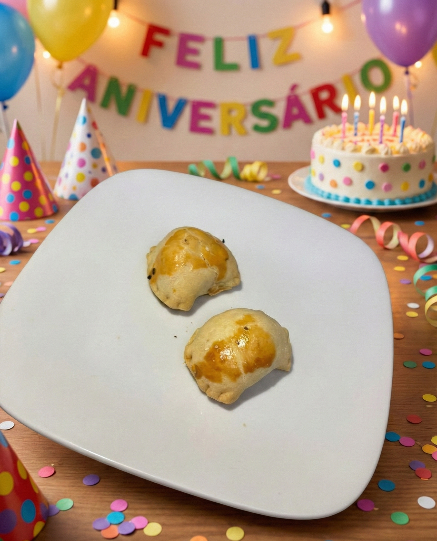 Pastel Assado Simples - 25 unid.