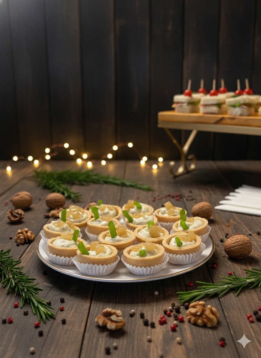 Mini Canapés Gourmet na tartelete - 10 unid.