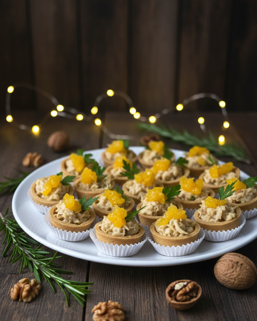 Mini Canapés Gourmet na tartelete - 10 unid.