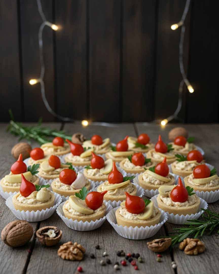 Mini Canapés Gourmet na tartelete - 10 unid.