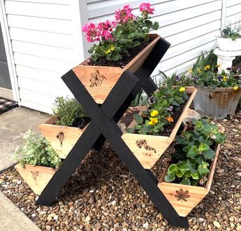 5 Box Tiered Planter Stand