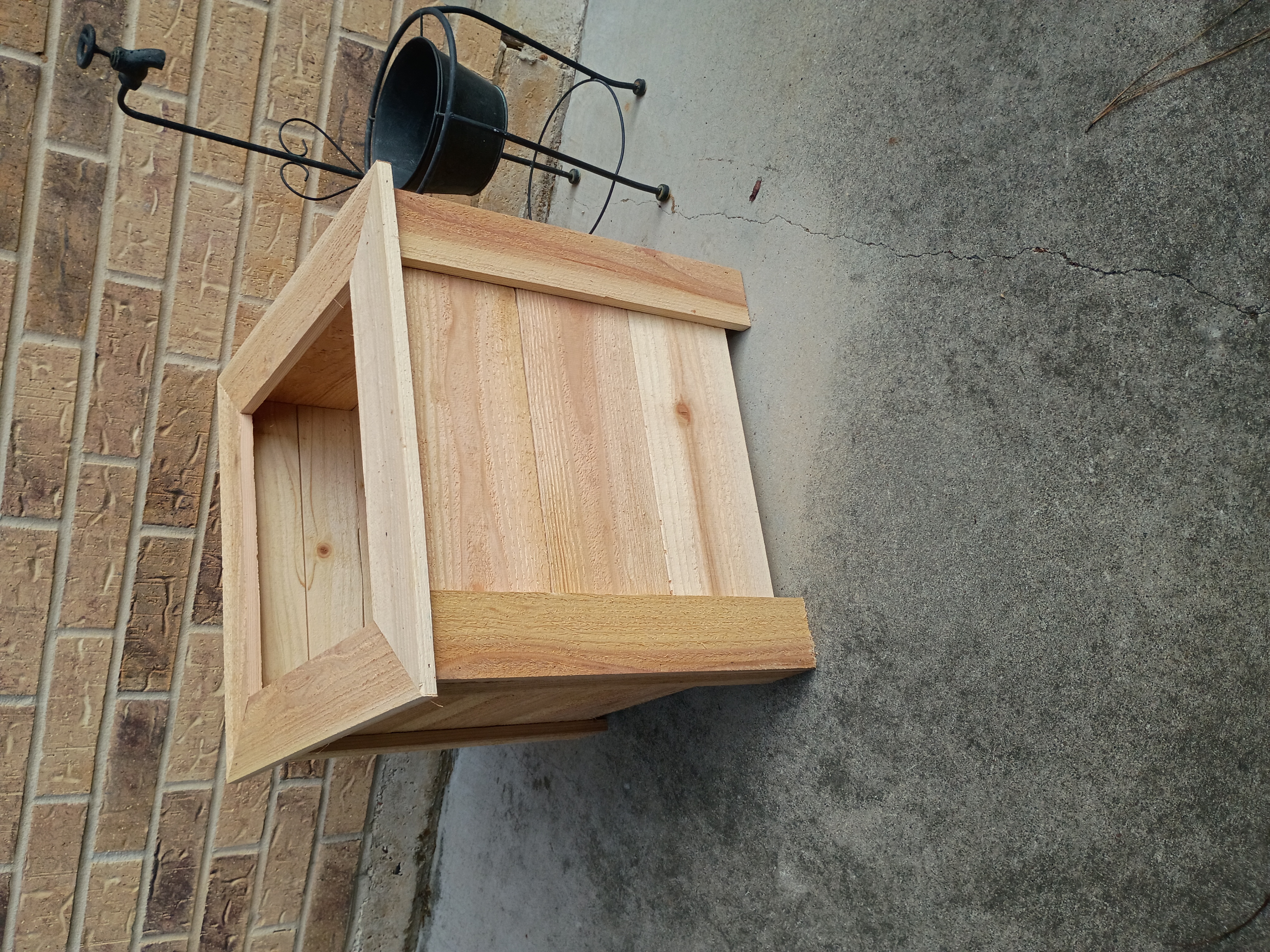 Large Rustic Cedar Planter Box WS