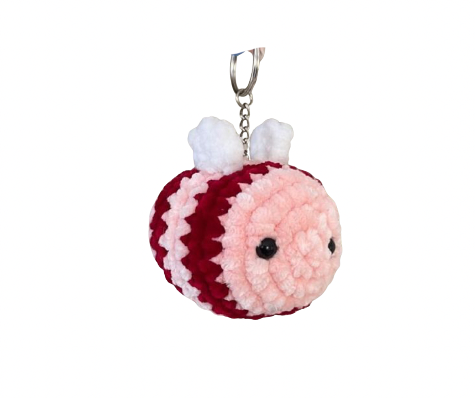 Plush Bee Keychain