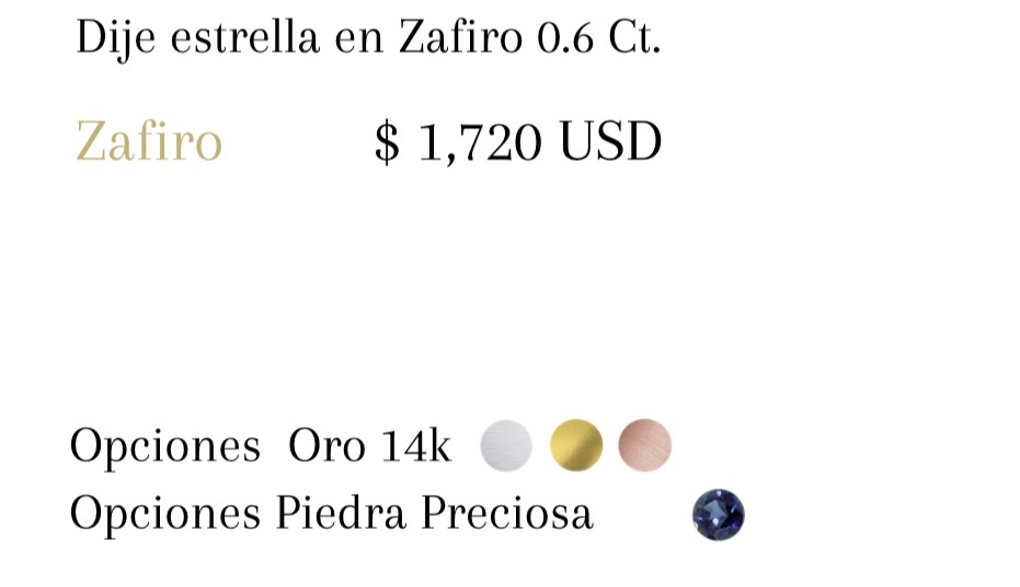 Collar Estrella Azul