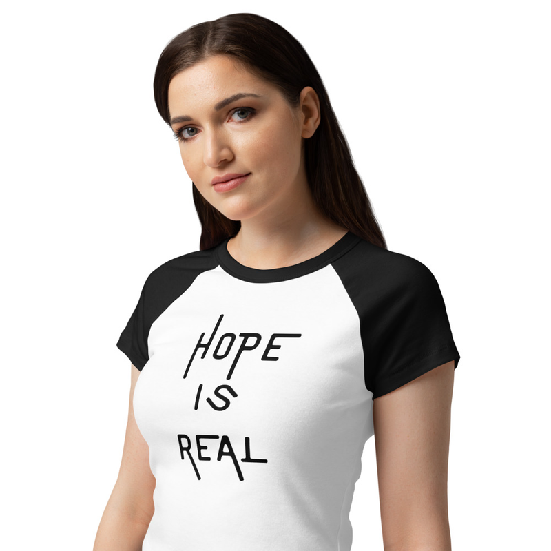 Women’s Micro Rib Baby Tee - Hope Is Real