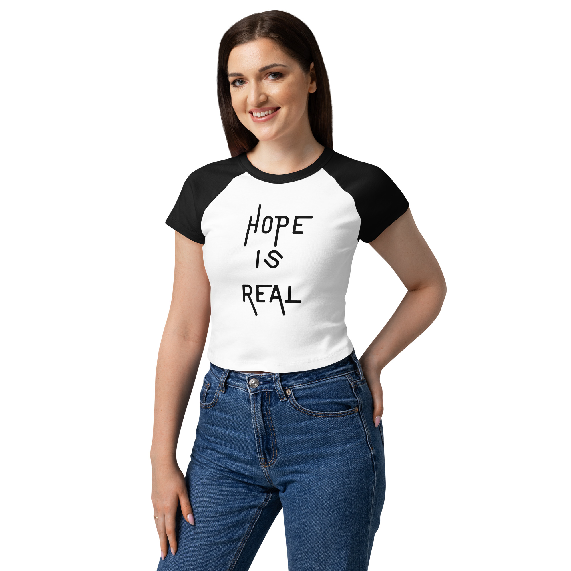 Women’s Micro Rib Baby Tee - Hope Is Real