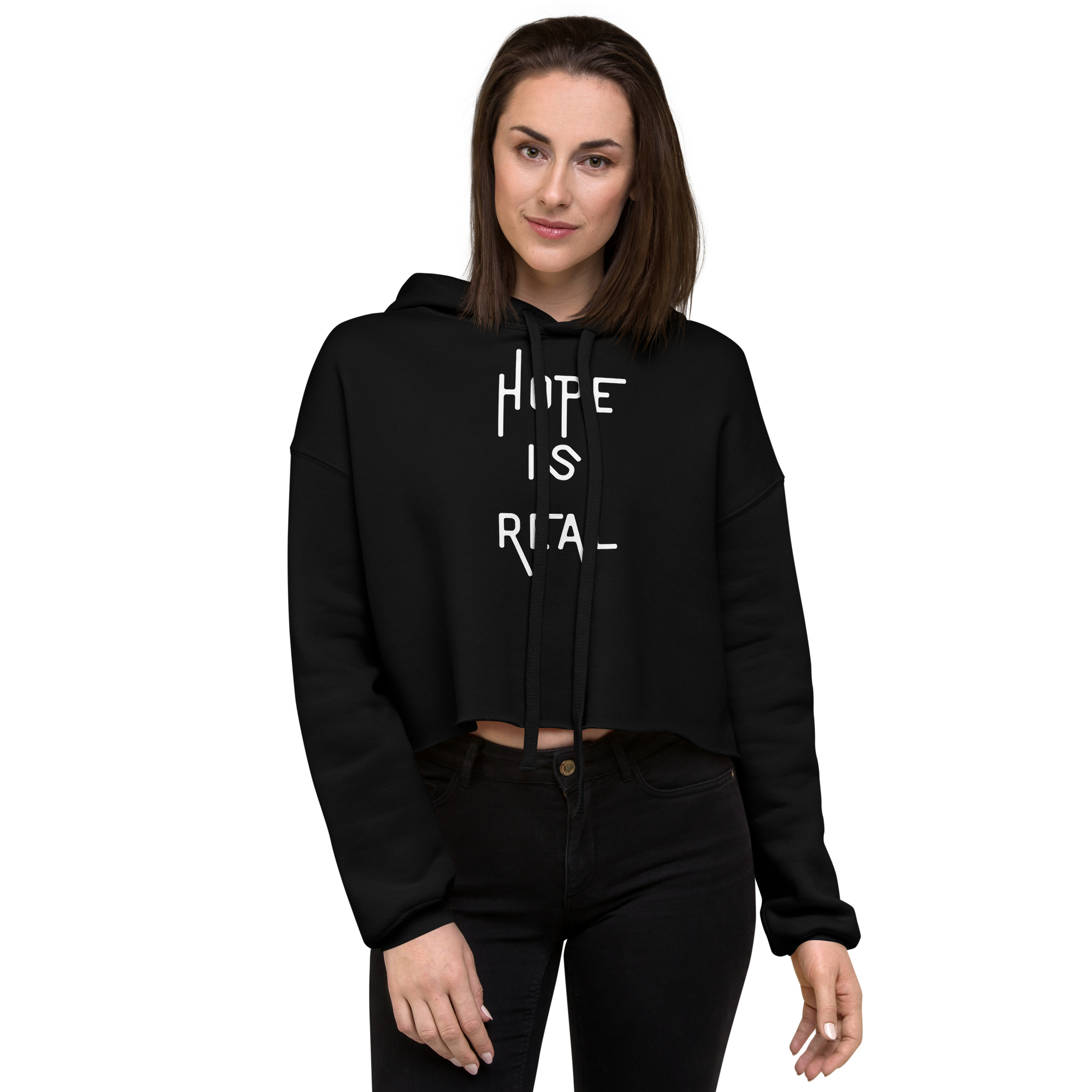 Women's Crop Hoodie - Hope Is Real 