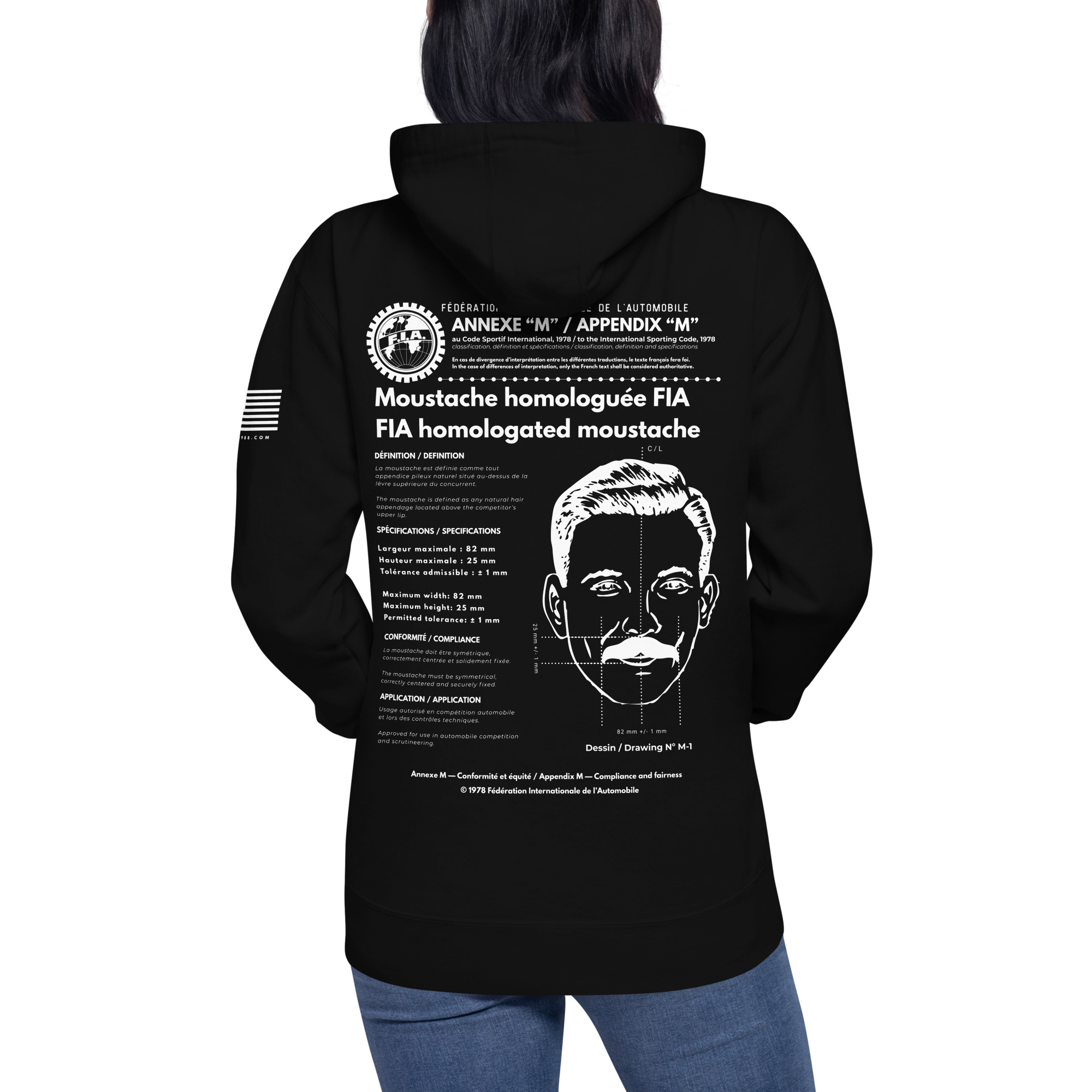 Unisex Hoodie - Annexe “M” — Moustache Homologuée FIA
