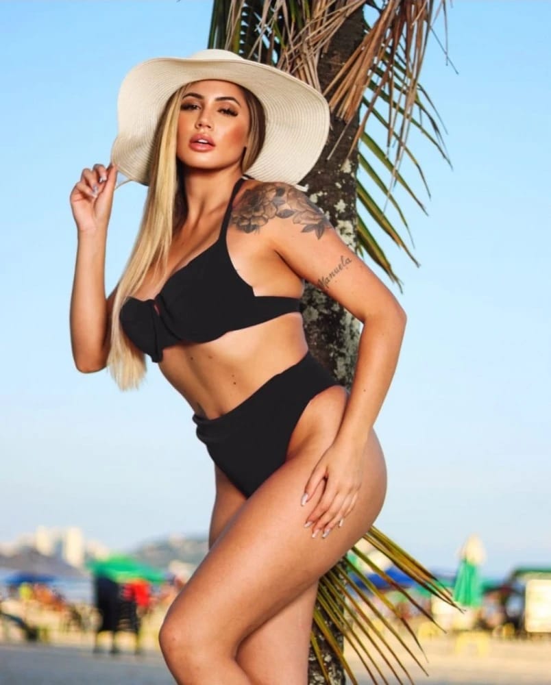 Biquíni Preto de Cintura Alta