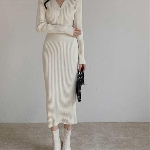 Ribbed Knit Maxi Dress