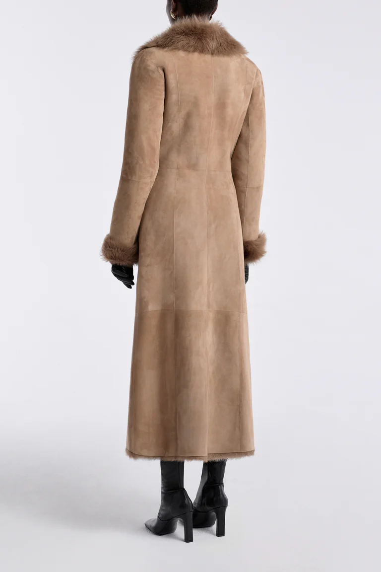 Faux Shearling Long Coat
