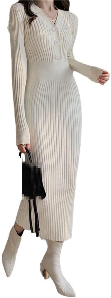 Ribbed Knit Maxi Dress