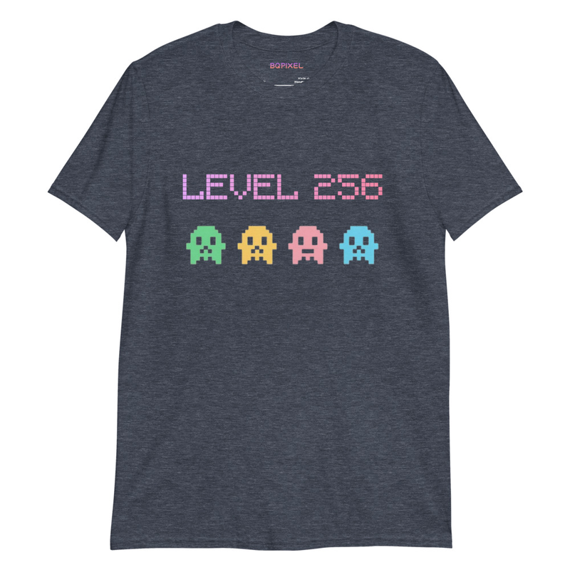 Playera Gamer Retro “Level 256” | Pixel Art Nostalgia Gaming | BQPIXEL