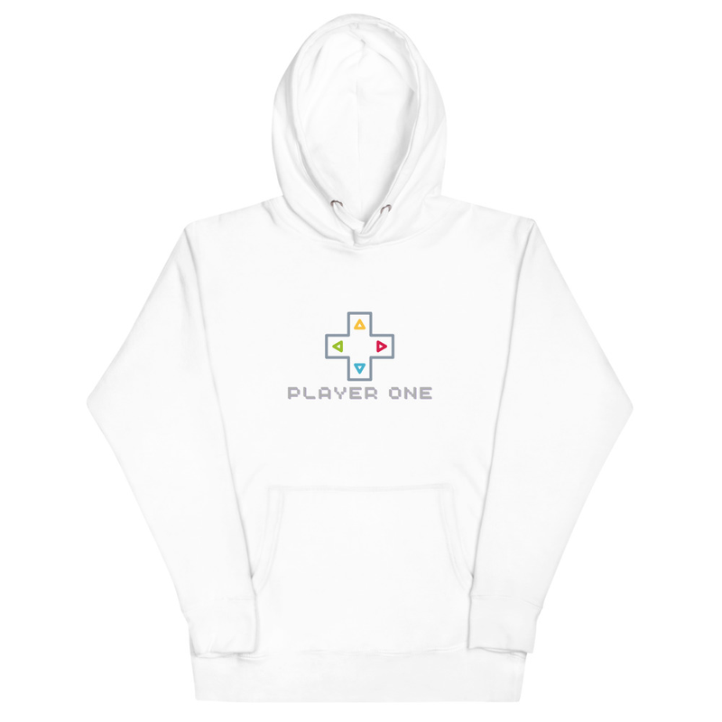Sudadera Gamer “PLAYER ONE” Minimalista | Diseño Streetwear BQPIXEL