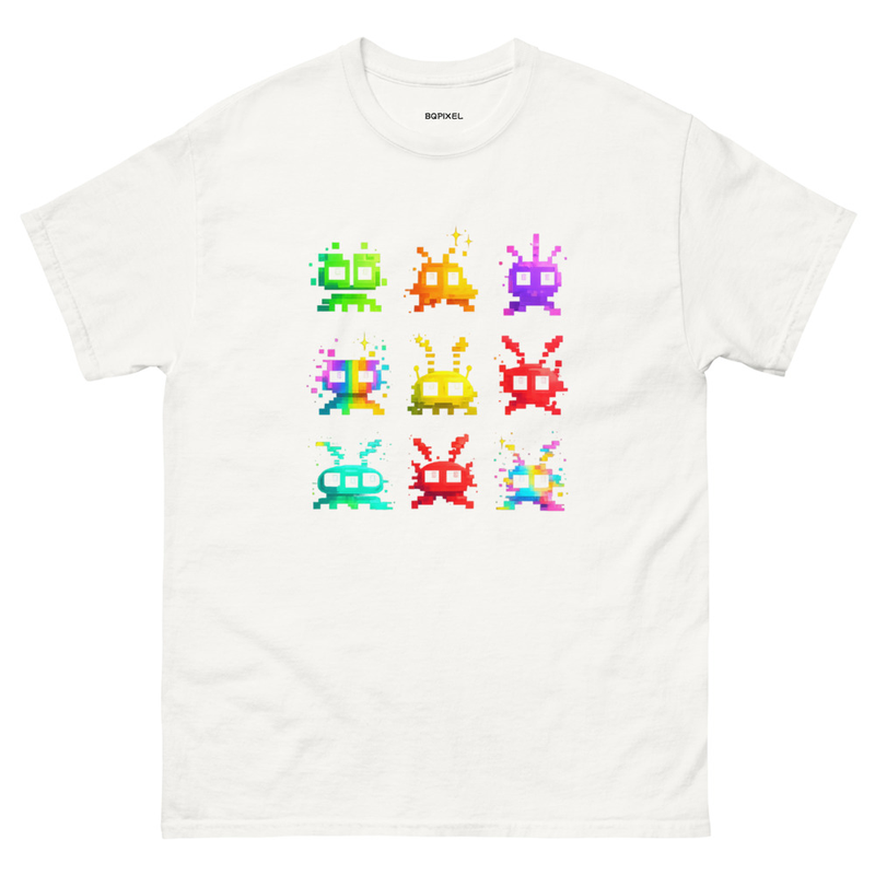Pixel Aliens Retro 8-Bit | Arte Gamer Original BQPixel Inspirado en Videojuegos Clásicos