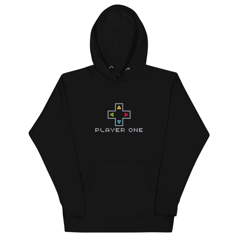 Sudadera Gamer “PLAYER ONE” Minimalista | Diseño Streetwear BQPIXEL